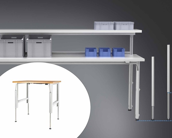 Smart height adjustble system for worktable